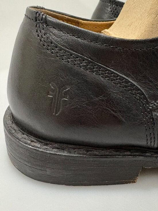 Frye 12 Black Leather Oxfords Shoes 16551 main image 8